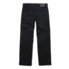 Warren Lotas Flame Leather Appliqué Denim Pants – Washed Black