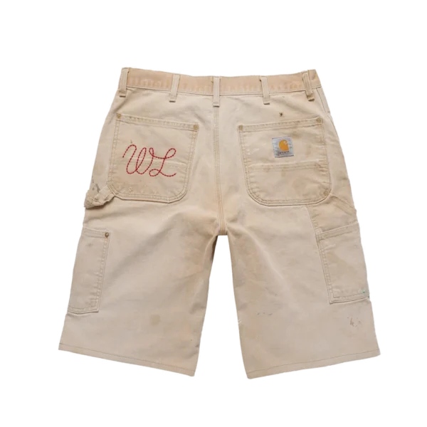 Serenity Vintage Carhartt Double Knee Shorts – TanCardinal1 Serenity Vintage Carhartt Double Knee Shorts – Tan/Cardinal