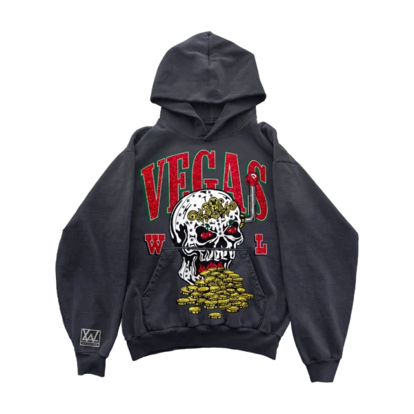 Skull Slot Bling Bling Hoodie – Vintage Black Warren Lotas Skull Slot Bling Bling Hoodie – Vintage Black