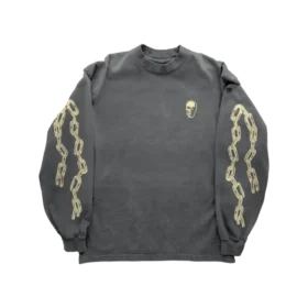Warren Lotas Chain Reaper Long Sleeve T-Shirt – Charcoal