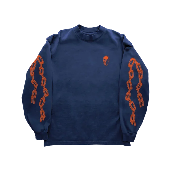 Warren Lotas Chain Reaper Long Sleeve T-Shirt – Navy1 Warren Lotas Chain Reaper Long Sleeve T-Shirt – Navy