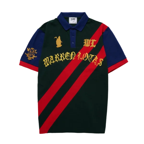 Warren lotas Reaper Academy Polo – Forest GreenRedNavy Warren Lotas Reaper Academy Polo – Forest Green/Red/Navy