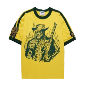 Warren Lotas Gaucho Striped Ringer Shirt – Yellow/Green