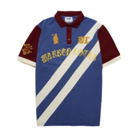 Warren Lotas Reaper Academy Polo – Blue/Cream/Burgundy